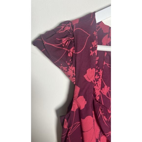 Anthropologie The Cecily Fit and Flare Floral Sweetheart Stretch Dress Small - Picture 9 of 13